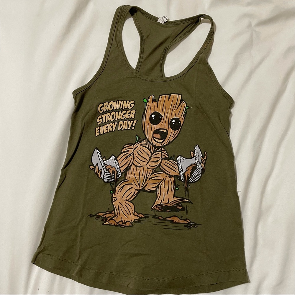 Baby Groot Work out top